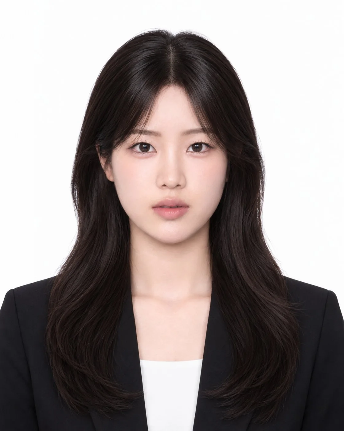 스튜디오 다빈치에서 촬영한 증명사진 완성본