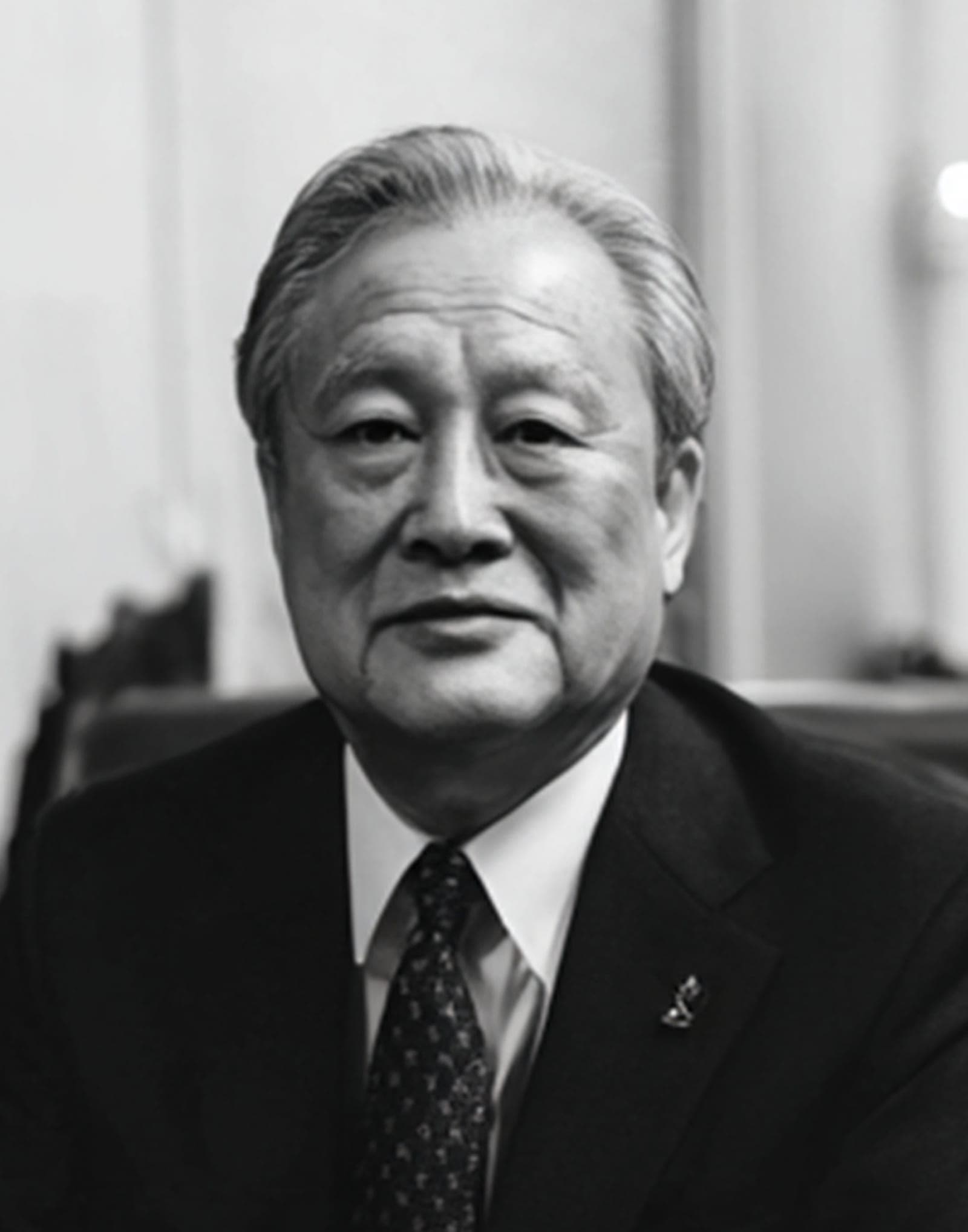 흑백사진 컬러 영정 — 옛 양복 사진을 또렷한 색감으로 — before