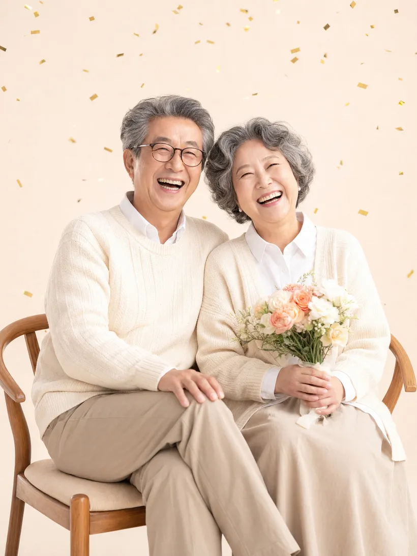밝은 콘페티 컨셉 예시